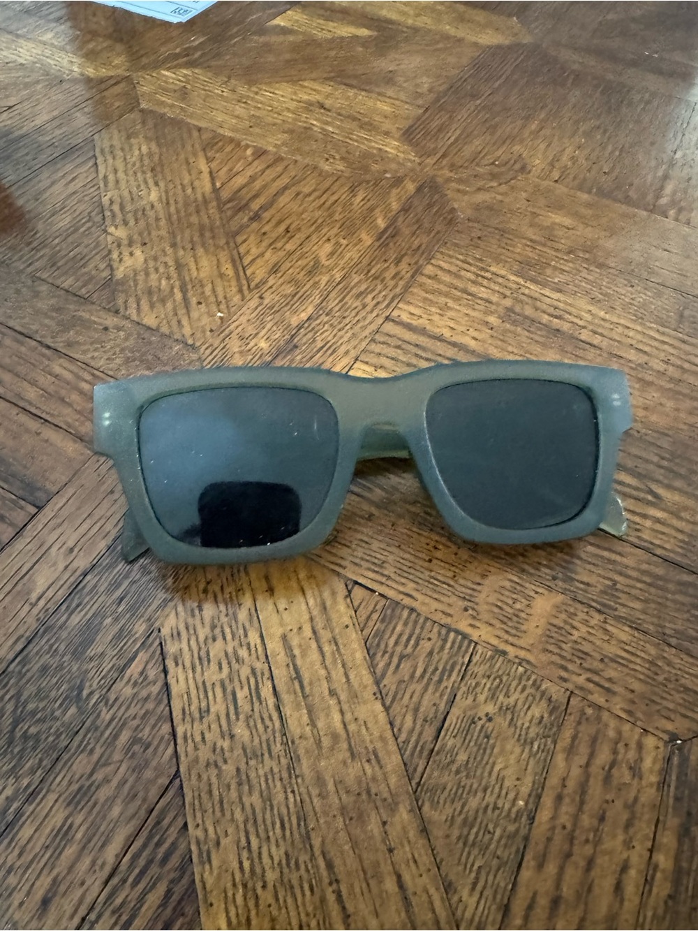 Clear Frame Sunglasses with Dark Lenses - Transparent Gray